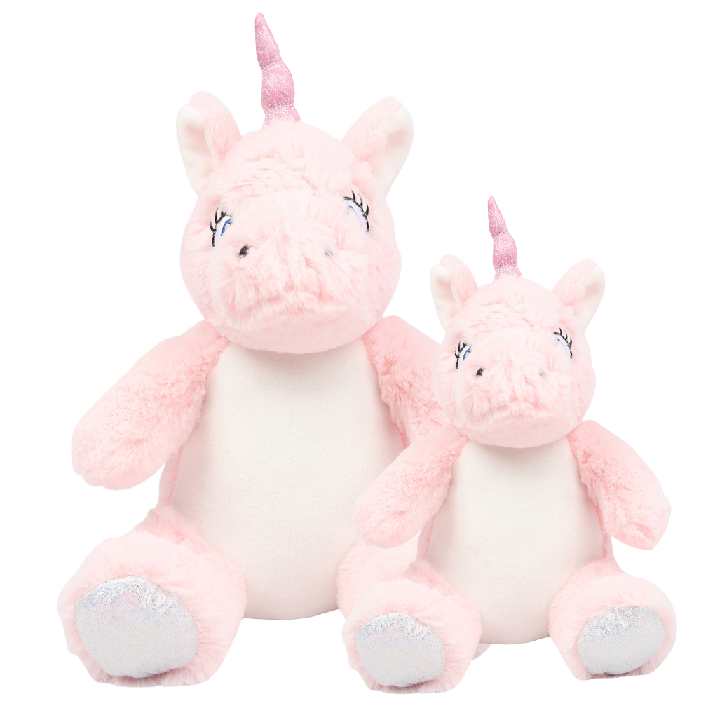 Personalised Pink Unicorn Animal Teddy Cuddle Toy