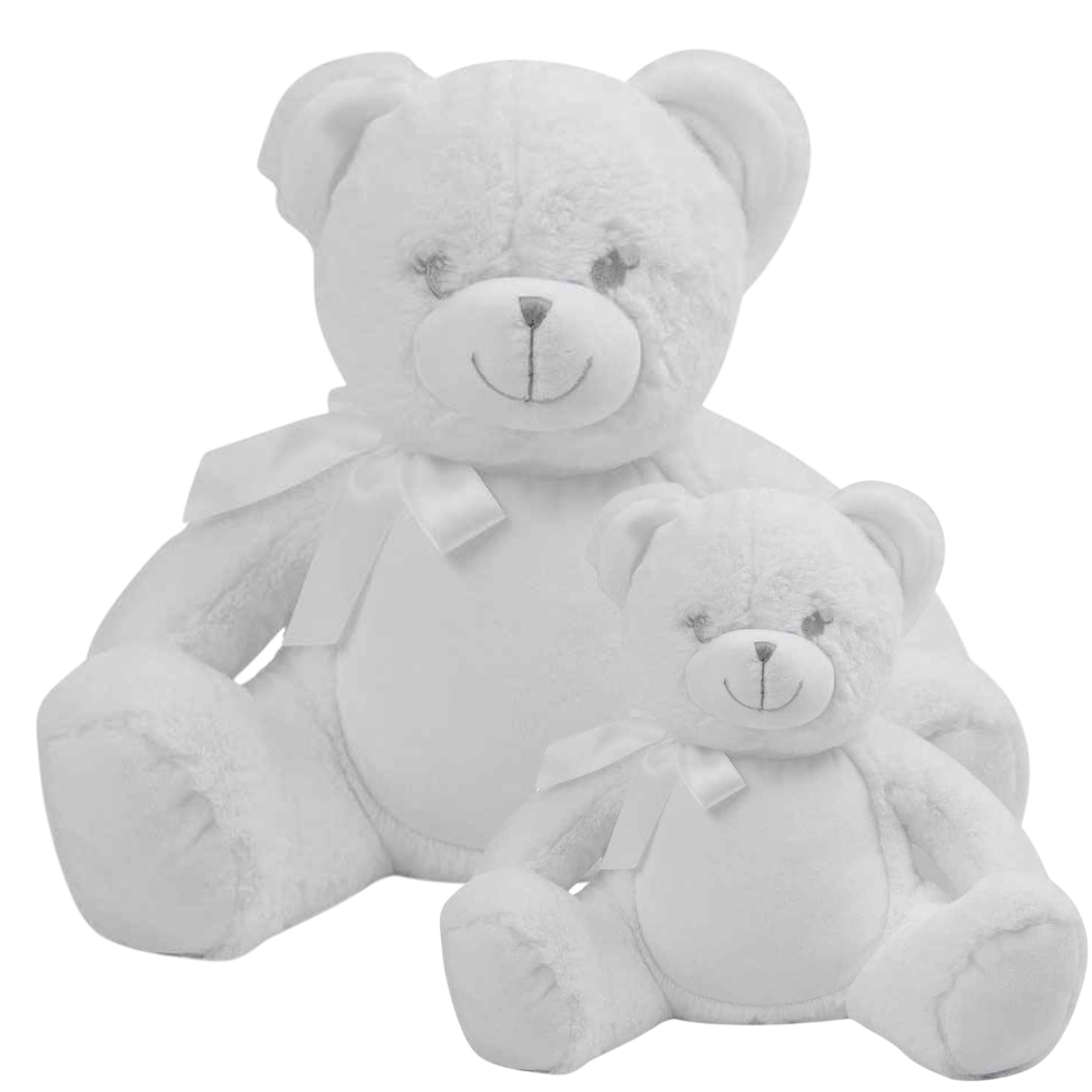 Personalised White Teddy Bear Cuddle Toy