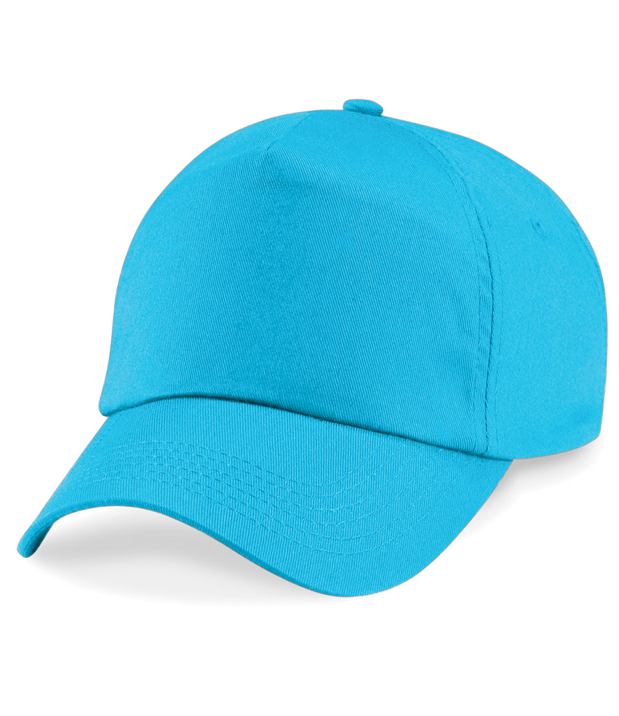 Fully Personalised Beechfield Baseball Cap - Surf Blue - Perham Prints