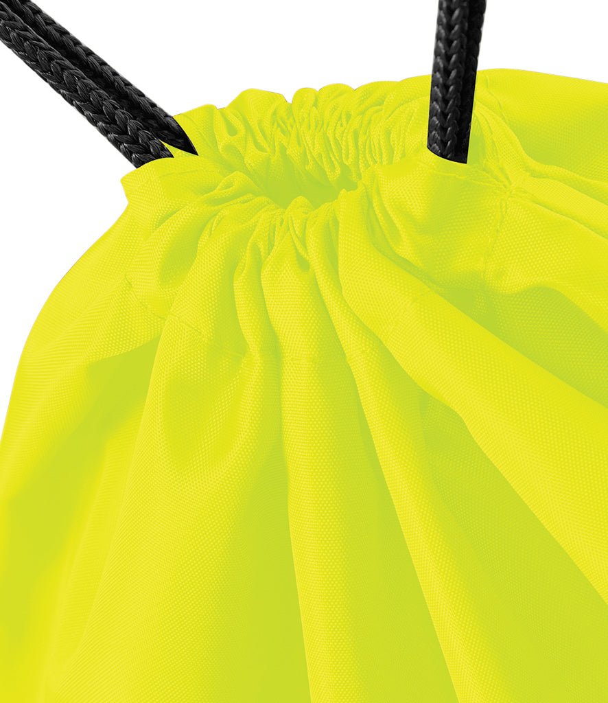 Personalised Premium Drawstring Bag Gymsac Fluorescent Yellow – Custom DTF Printed Bag