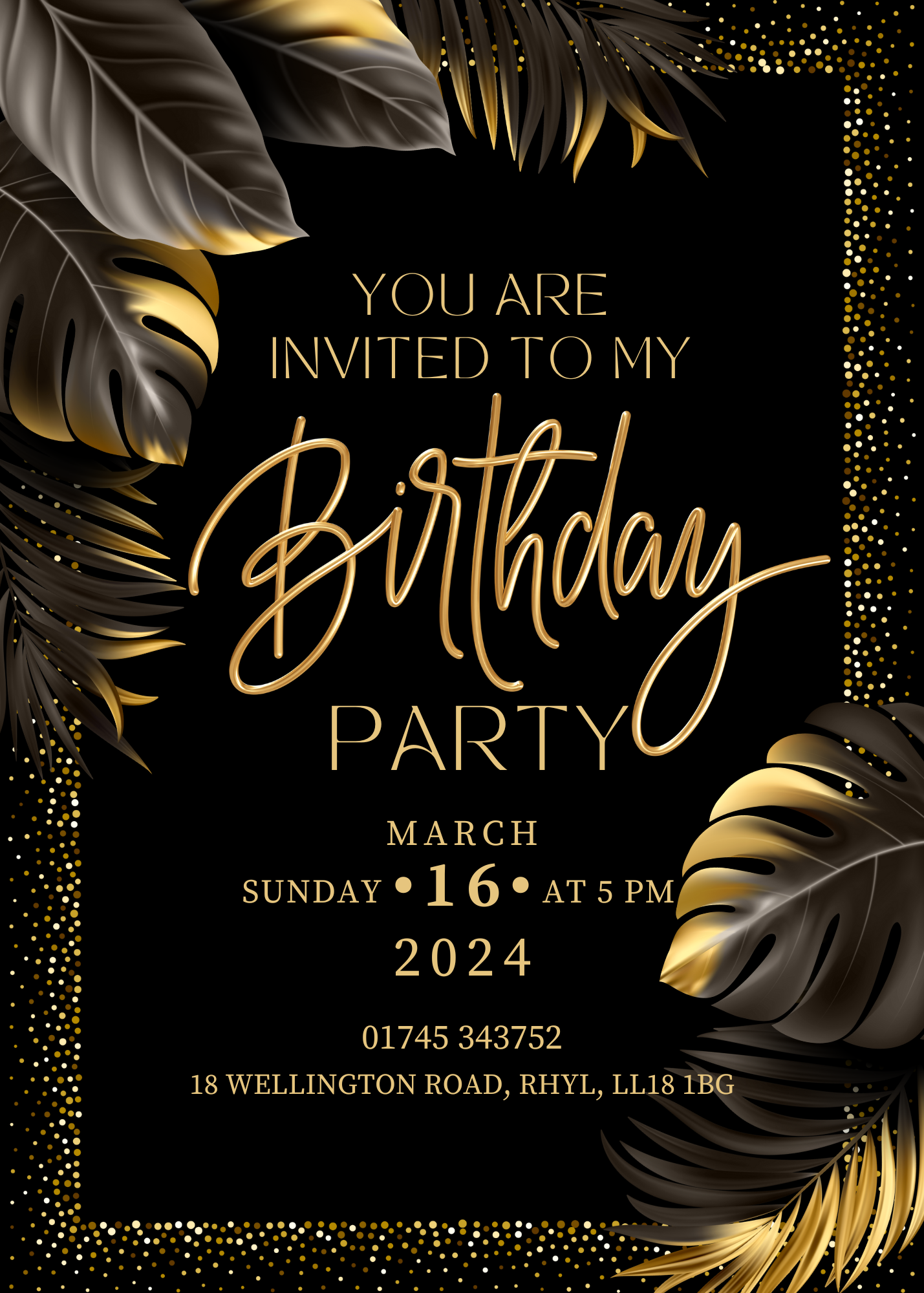 Personalised Party Invitations - Upload your own design - Perham Prints