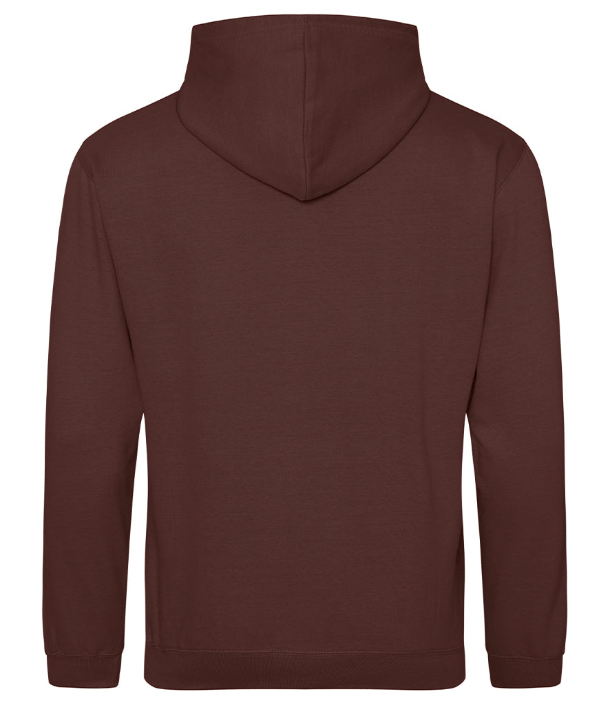 Fully Personalised Brown UNISEX Pullover AWDis Hoodie - Create Your Design - Perham Prints