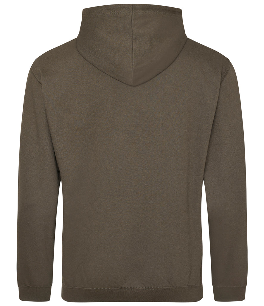 Fully Personalised Olive Green UNISEX Pullover AWDis Hoodie - Create Your Design - Perham Prints