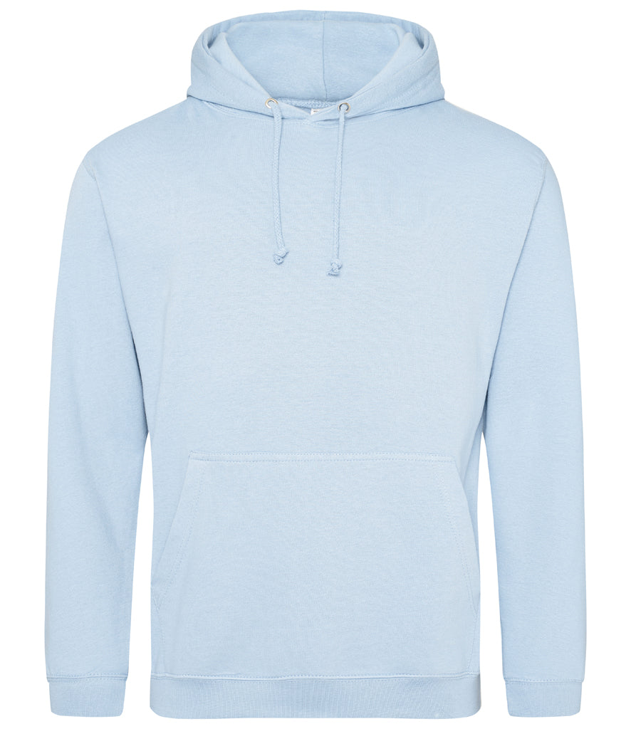 Fully Personalised Sky Blue UNISEX Pullover AWDis Hoodie - Create Your Design - Perham Prints
