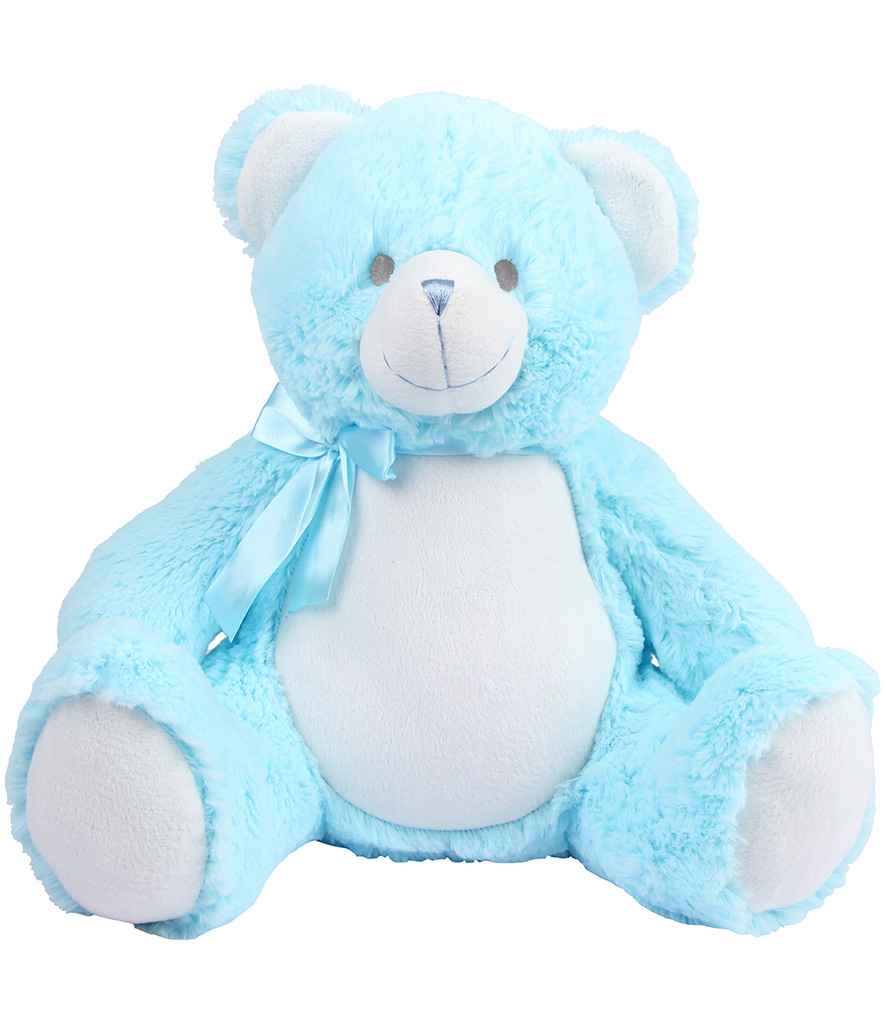 Personalised Blue Teddy Bear Cuddle Toy - Perham Prints