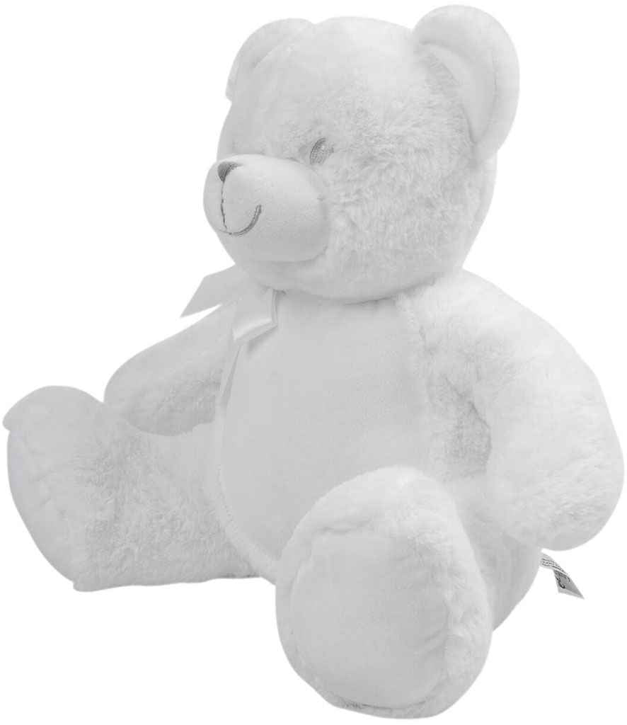 Personalised White Teddy Bear Cuddle Toy - Perham Prints