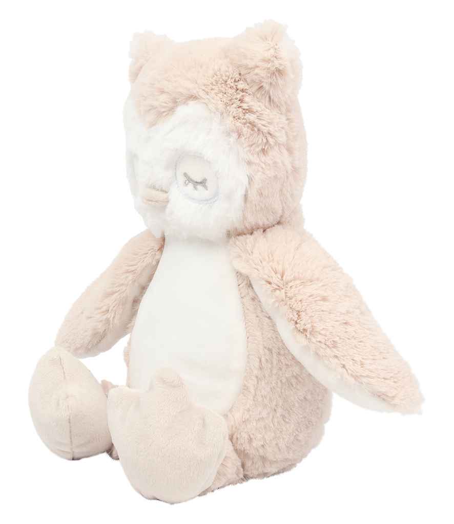 Personalised Light Brown Owl Animal Teddy Cuddle Toy