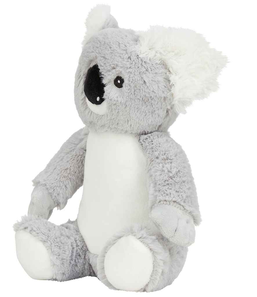 Personalised Grey Koala Bear Animal Teddy Fluffy Cuddle Toy - Perham Prints