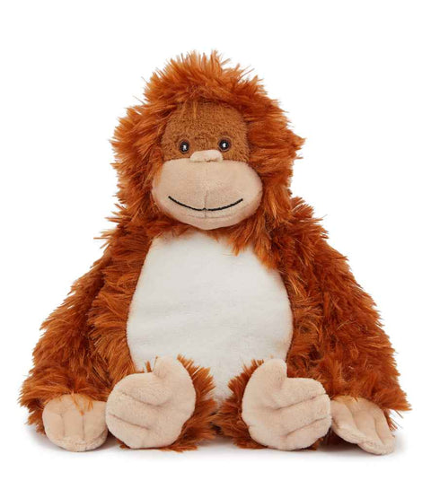 Personalised Orange Orangutan Fluffy Animal Teddy Cuddle Toy