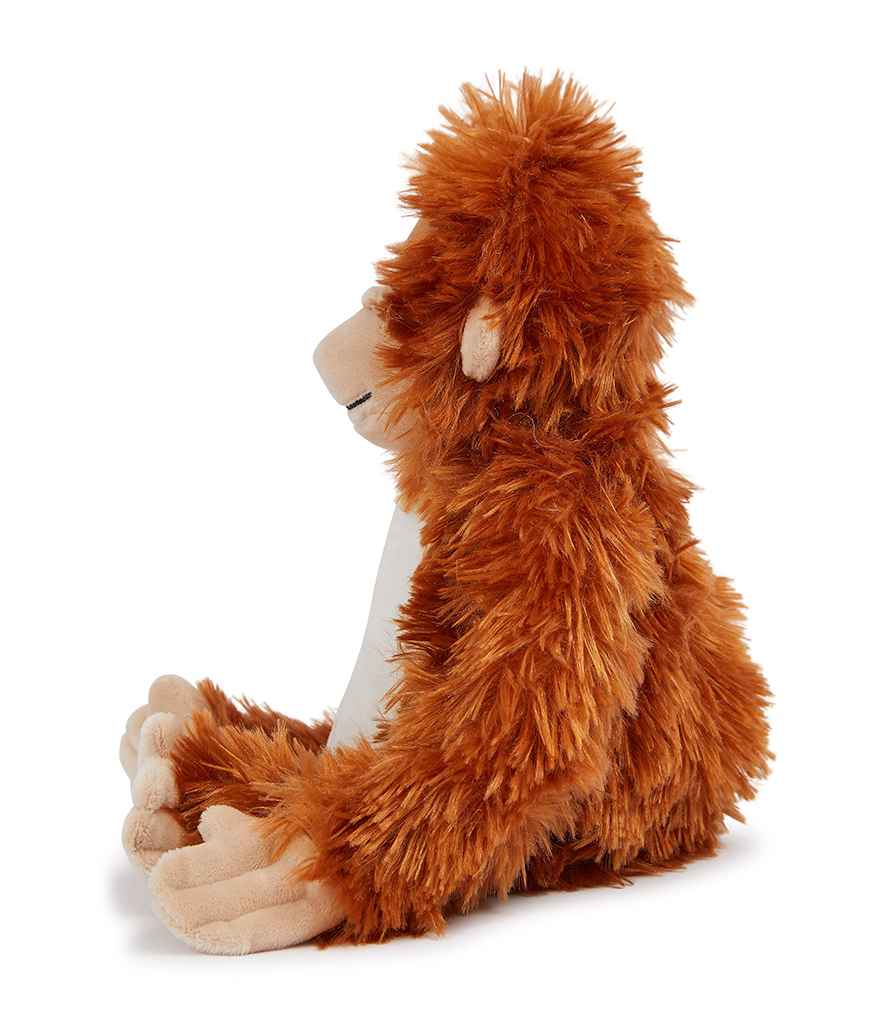 Personalised Orange Orangutan Fluffy Animal Teddy Cuddle Toy - Perham Prints