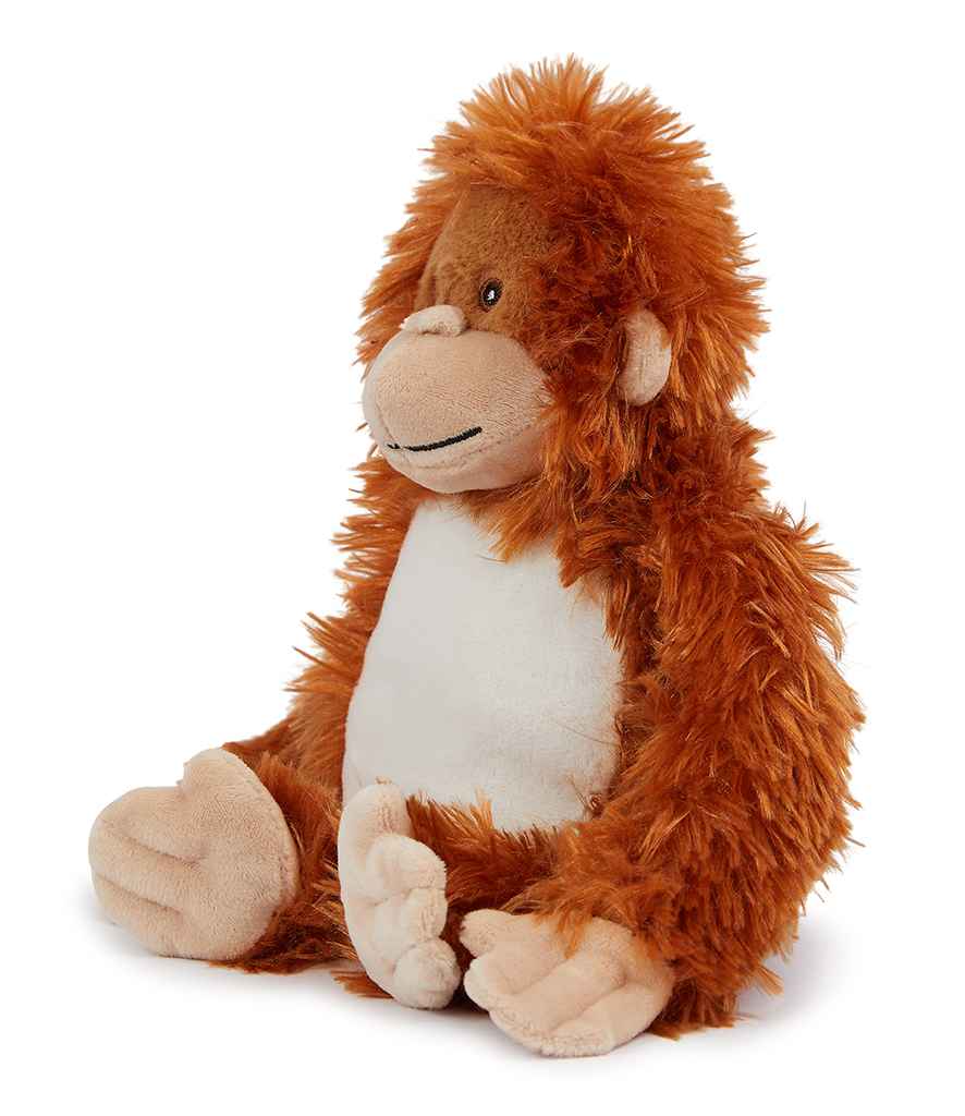 Personalised Orange Orangutan Fluffy Animal Teddy Cuddle Toy - Perham Prints