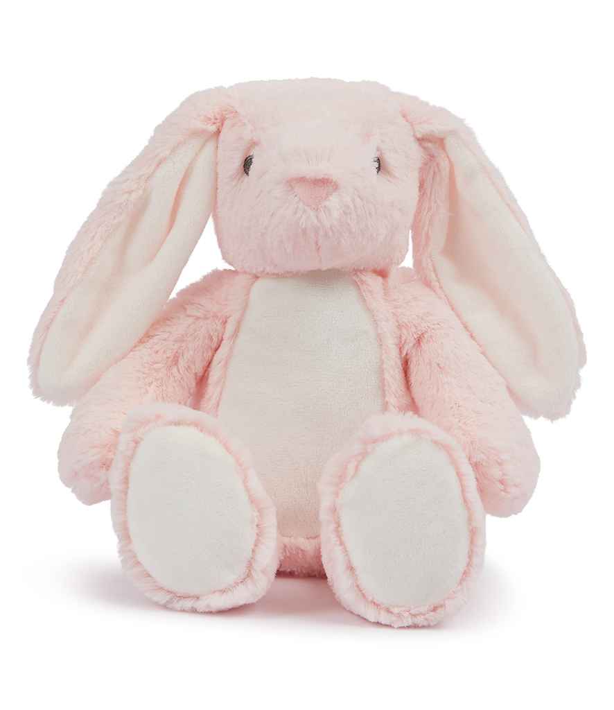 Personalised Pink Bunny Rabbit Animal Teddy Floppy Ears Cuddle Toy - Perham Prints