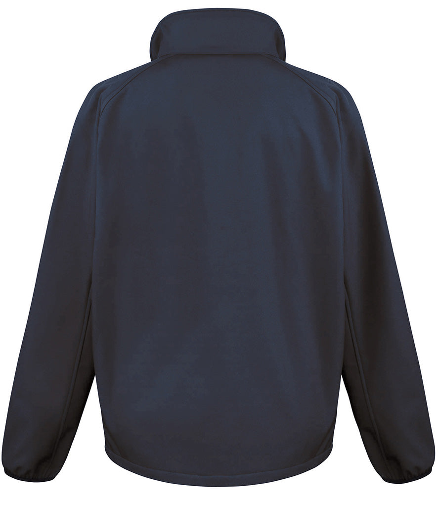 Fully Personalised Black Unisex Result Core Printable Soft Shell Jacket