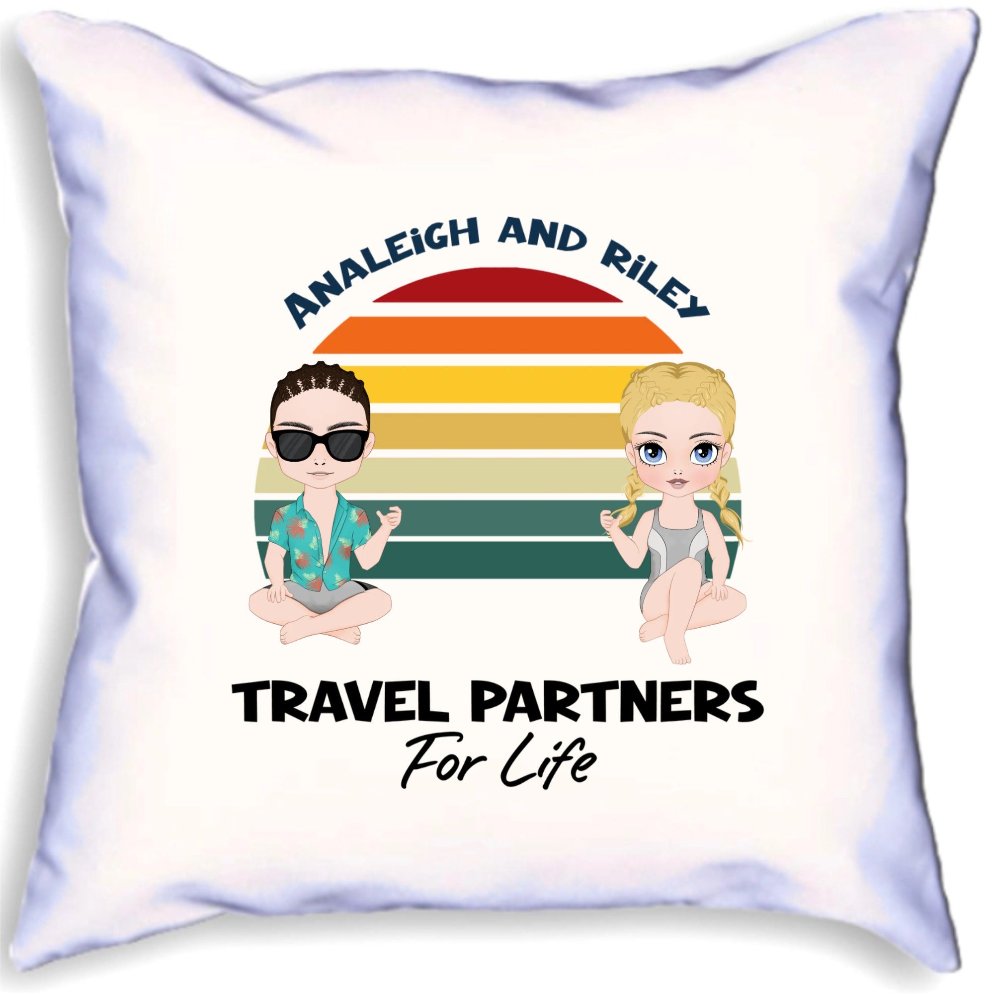Travel Partners For Life Customised Travel Cushion Caravan Camper Van