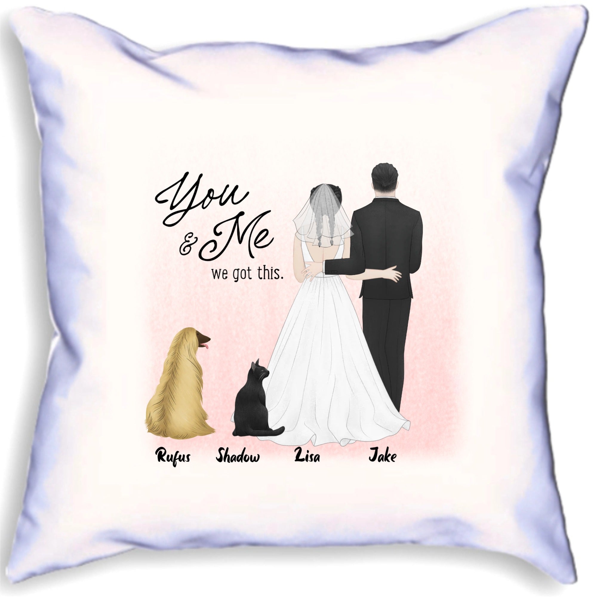 You And me We Got This Personalised Character Human Pet Cushion