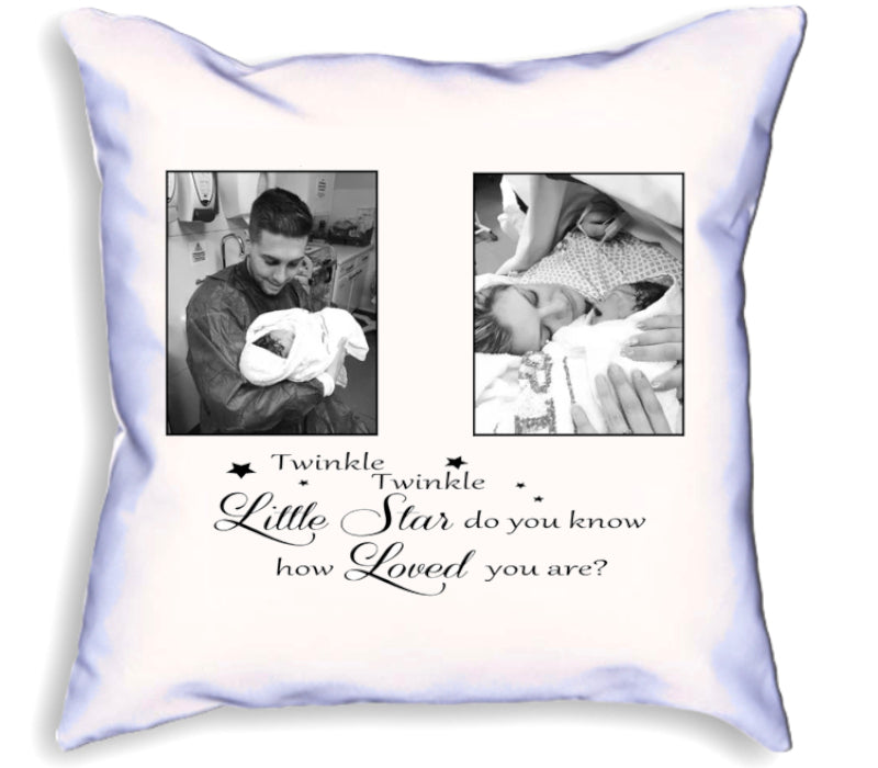 Twinkle Twinkle Little Star Do You Know How Loved Your Are Nursery Rhyme Personalised Photo Cushion