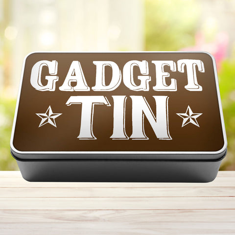 Buy brown Gadget Tin Storage Rectangle Tin