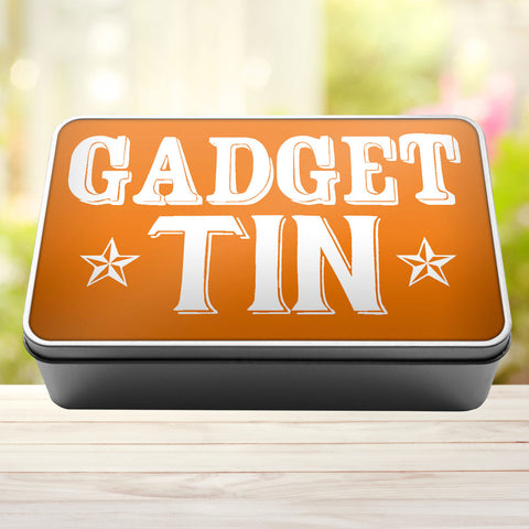 Buy orange Gadget Tin Storage Rectangle Tin