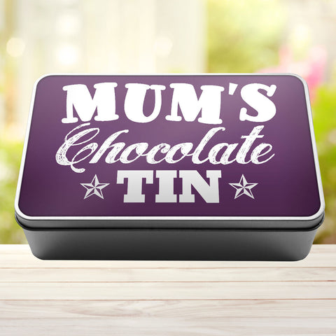 Buy purple Mums Chocolate Storage Rectangle Tin