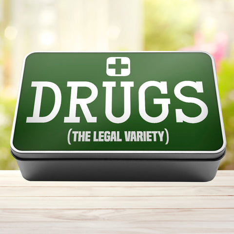 Drugs The Legal Variety Storage Rectangle Tin