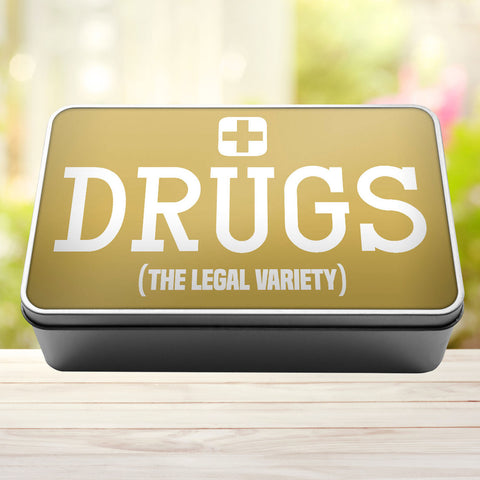 Buy gold Drugs The Legal Variety Storage Rectangle Tin