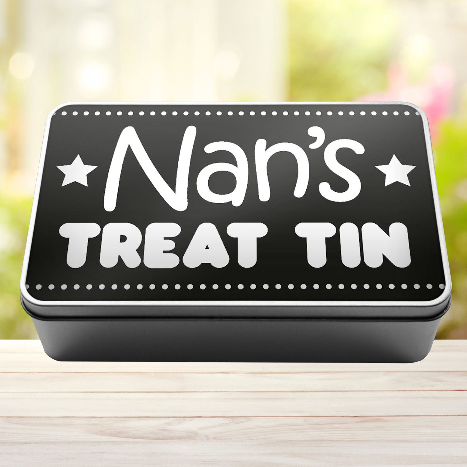 Nan's Treat TIn Storage Rectangle Tin - Perham Prints