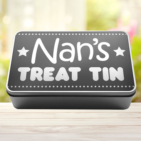Buy grey Nan&#39;s Treat TIn Storage Rectangle Tin