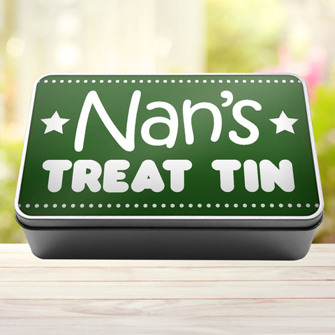 Buy green Nan&#39;s Treat TIn Storage Rectangle Tin