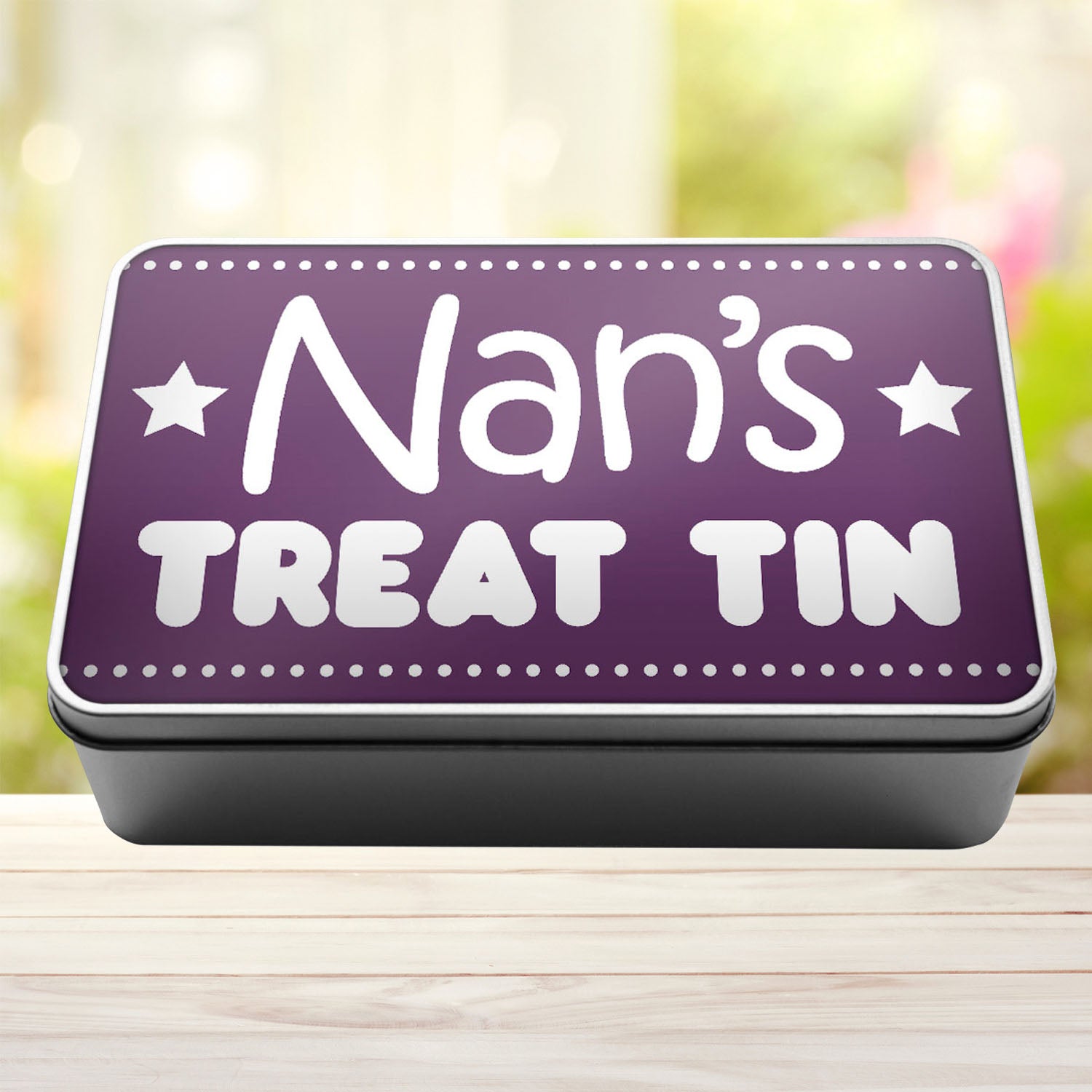 Nan's Treat TIn Storage Rectangle Tin - Perham Prints