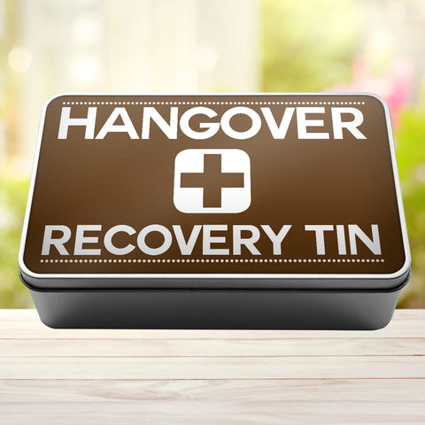 Buy brown Hangover Recovery Tin Storage Rectangle Tin