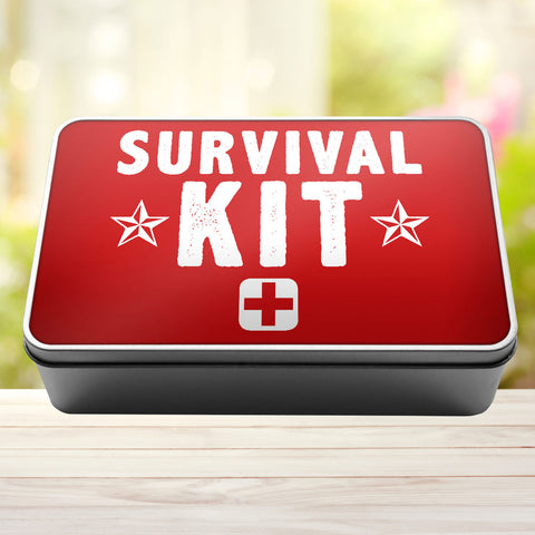 Survival Kit Storage Rectangle Tin