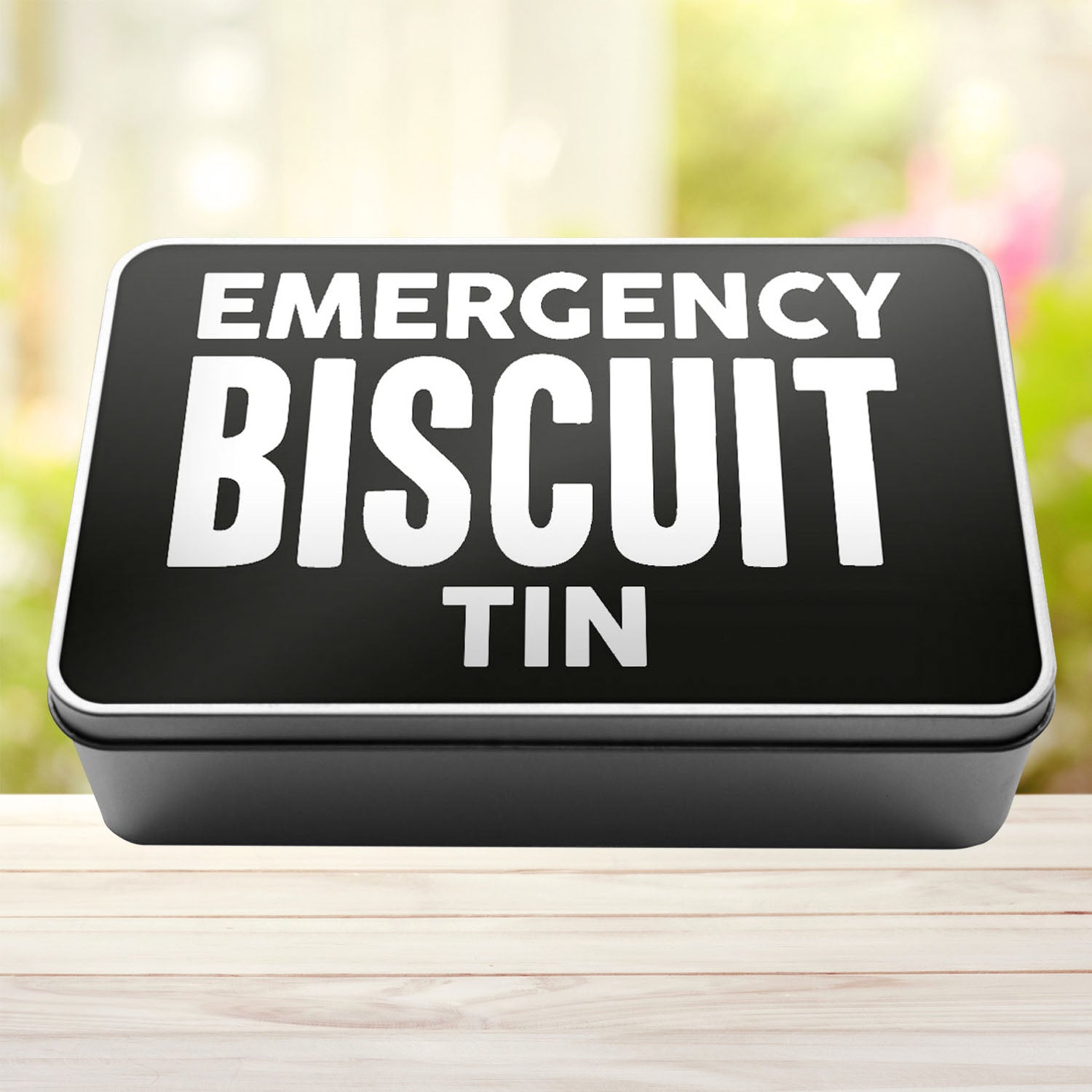 Emergency Biscuit Tin Storage Rectangle Tin - Perham Prints
