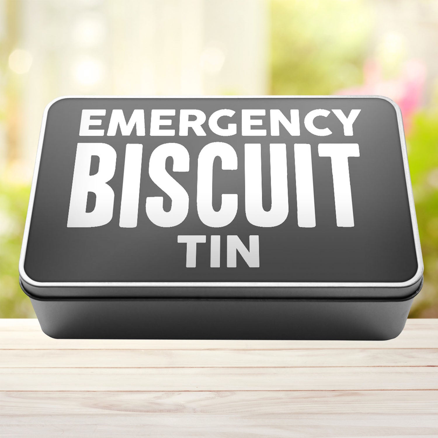 Emergency Biscuit Tin Storage Rectangle Tin - Perham Prints