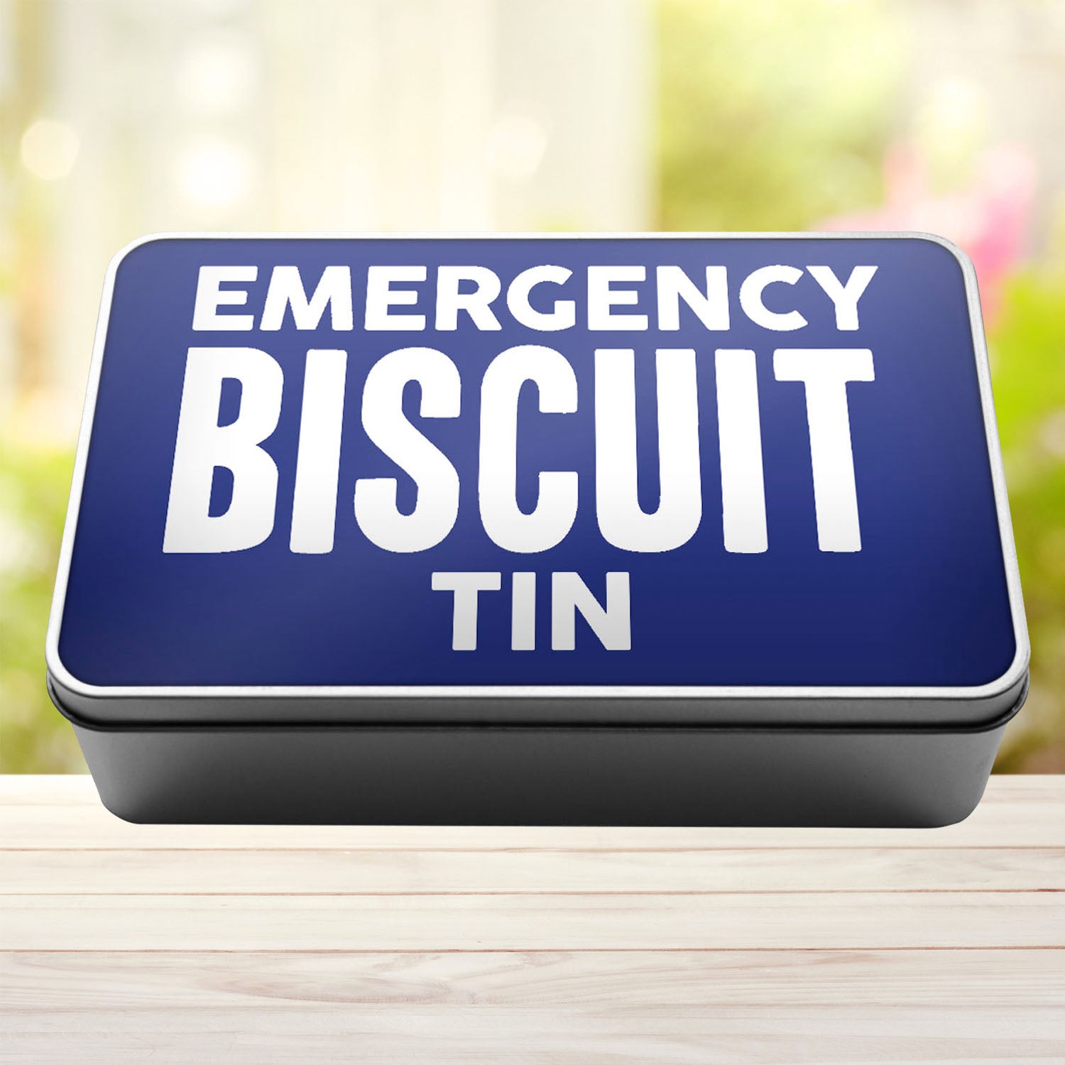Emergency Biscuit Tin Storage Rectangle Tin - Perham Prints