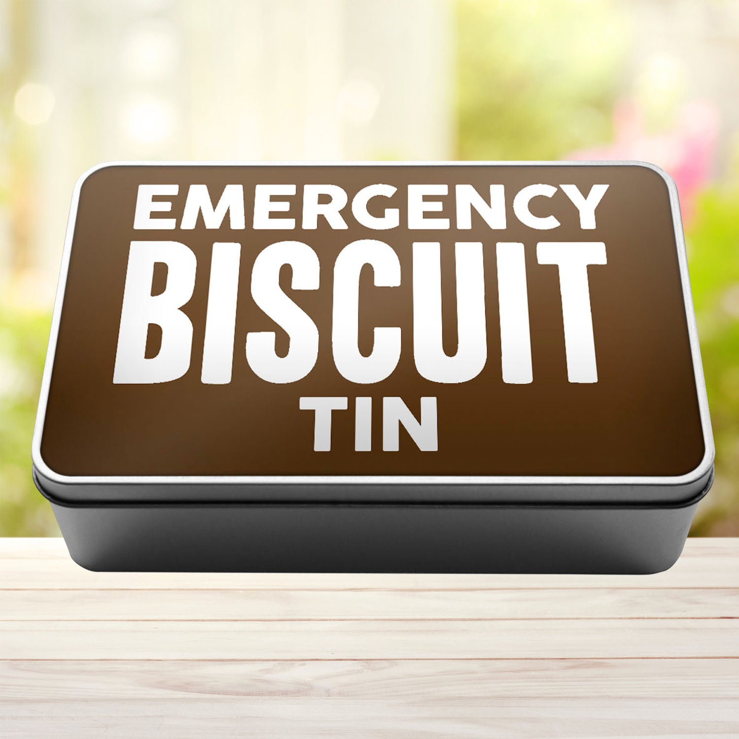 Emergency Biscuit Tin Storage Rectangle Tin - Perham Prints