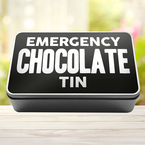 Emergency Chocolate Tin Storage Rectangle Tin - 0