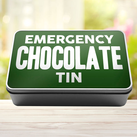Buy green Emergency Chocolate Tin Storage Rectangle Tin