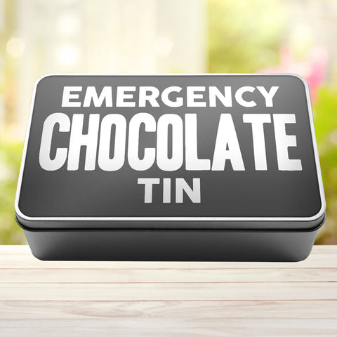 Buy grey Emergency Chocolate Tin Storage Rectangle Tin