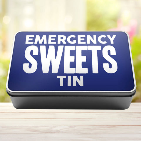 Buy royal-blue Emergency Sweets Tin Storage Rectangle Tin