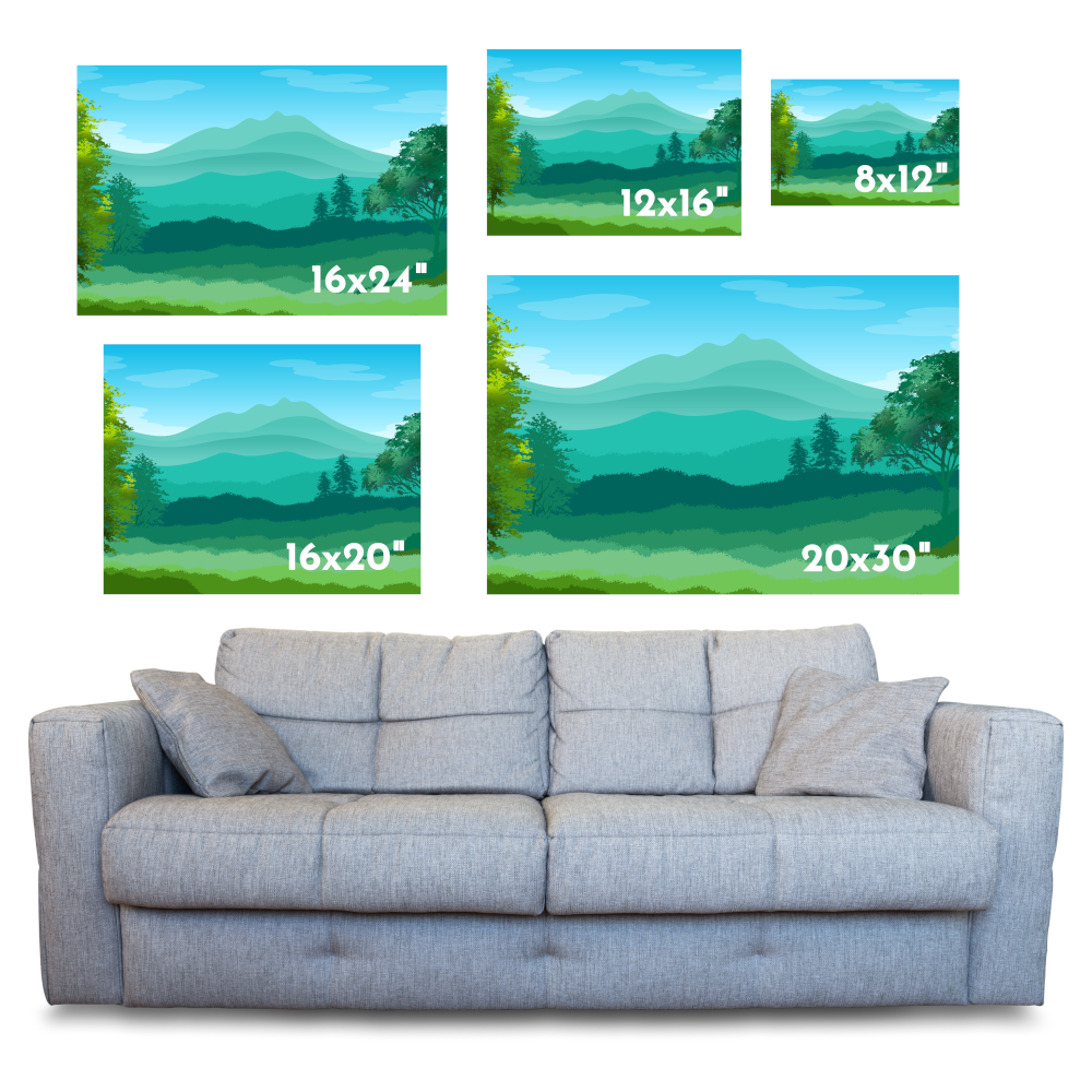 Personalised Scattered Picture Photo Collage Canvas - Perham Prints