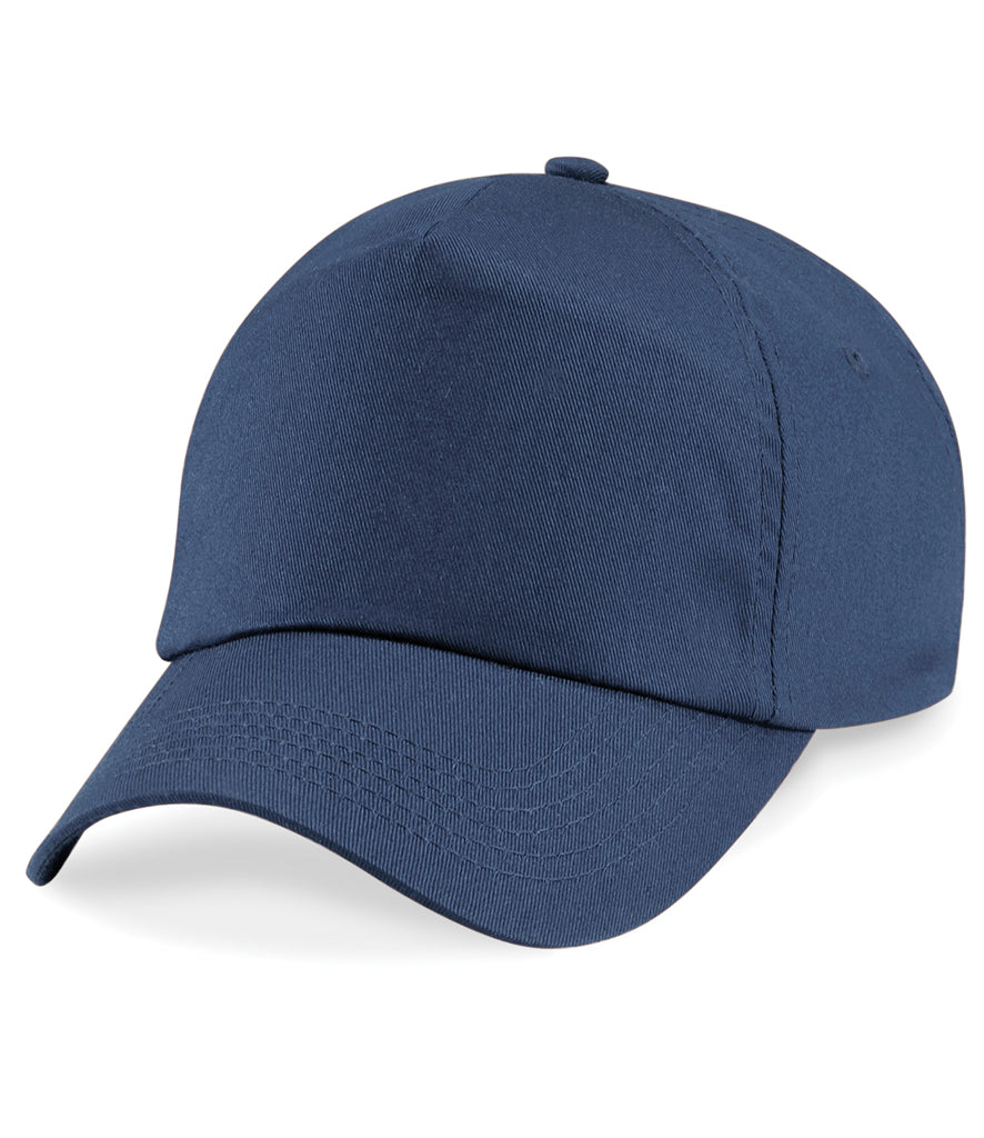 Fully Personalised Beechfield Baseball Cap - Navy Blue - Perham Prints