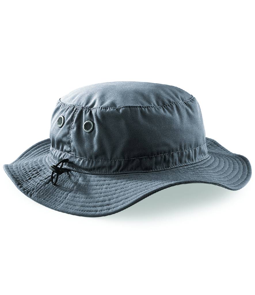 Fully Personalised Beechfield Cargo Bucket Hat Graphite Grey - Perham Prints