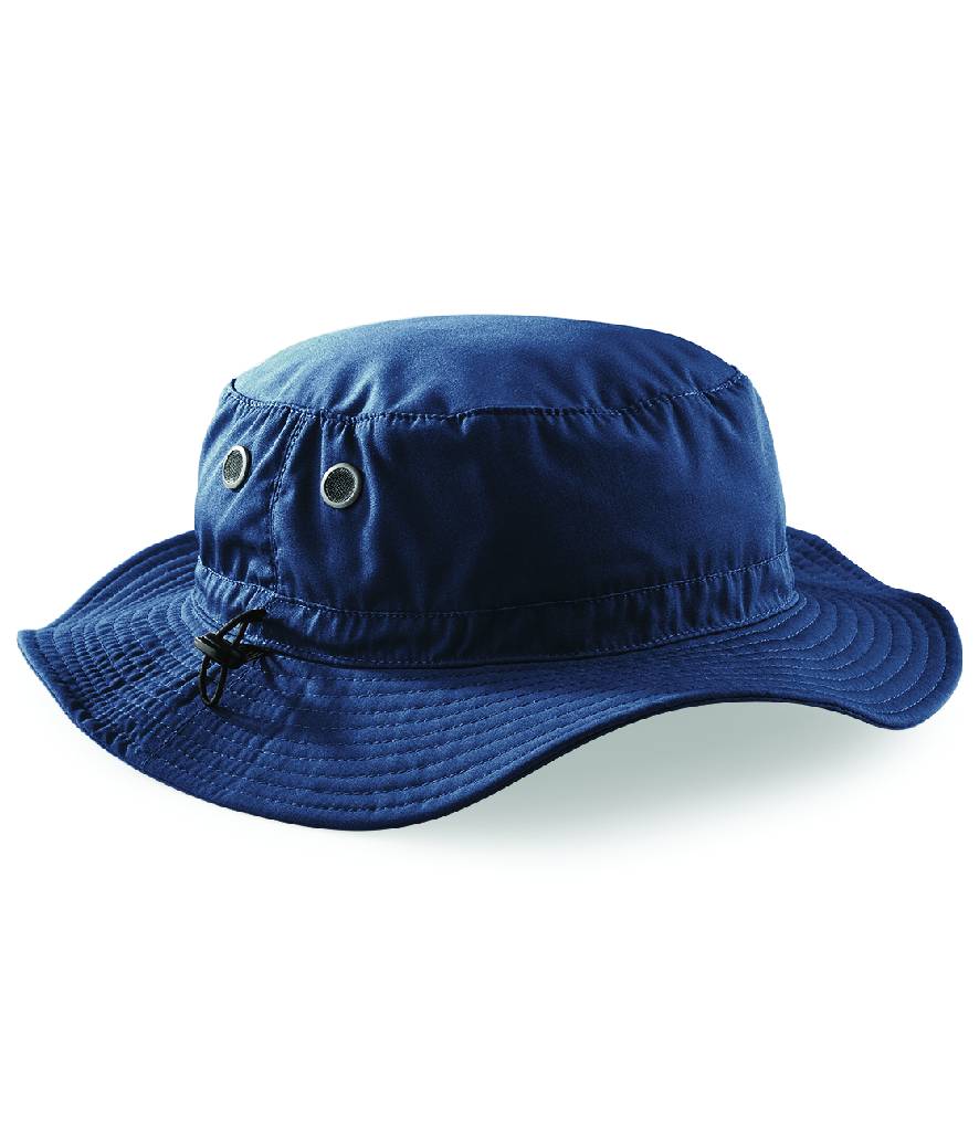 Fully Personalised Beechfield Cargo Bucket Hat Navy Blue - Perham Prints