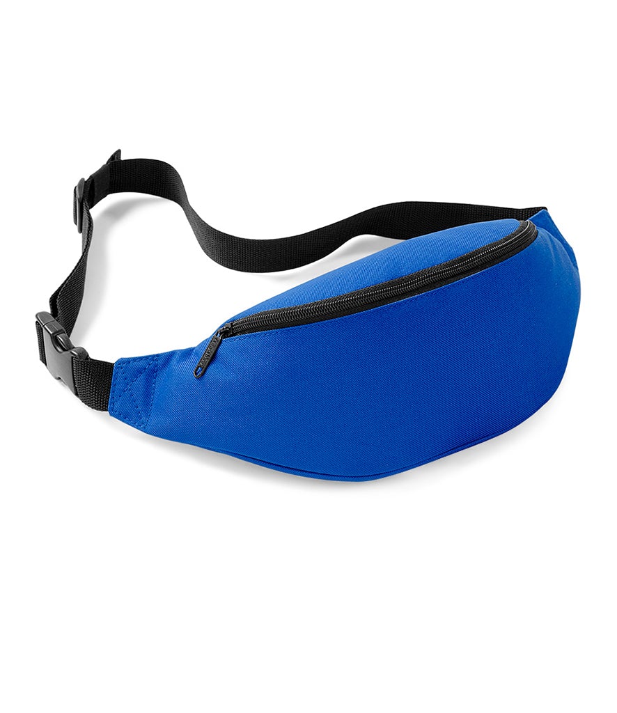 Fully Personalised BagBase Bright Royal Blue Colour Waist Bag Belt Bag - Perham Prints