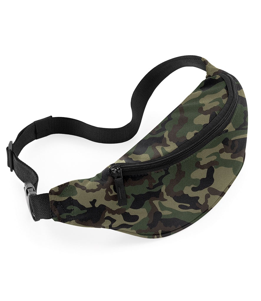 Fully Personalised BagBase Jungle Camouflage Colour Waist Bag Belt Bag - Perham Prints