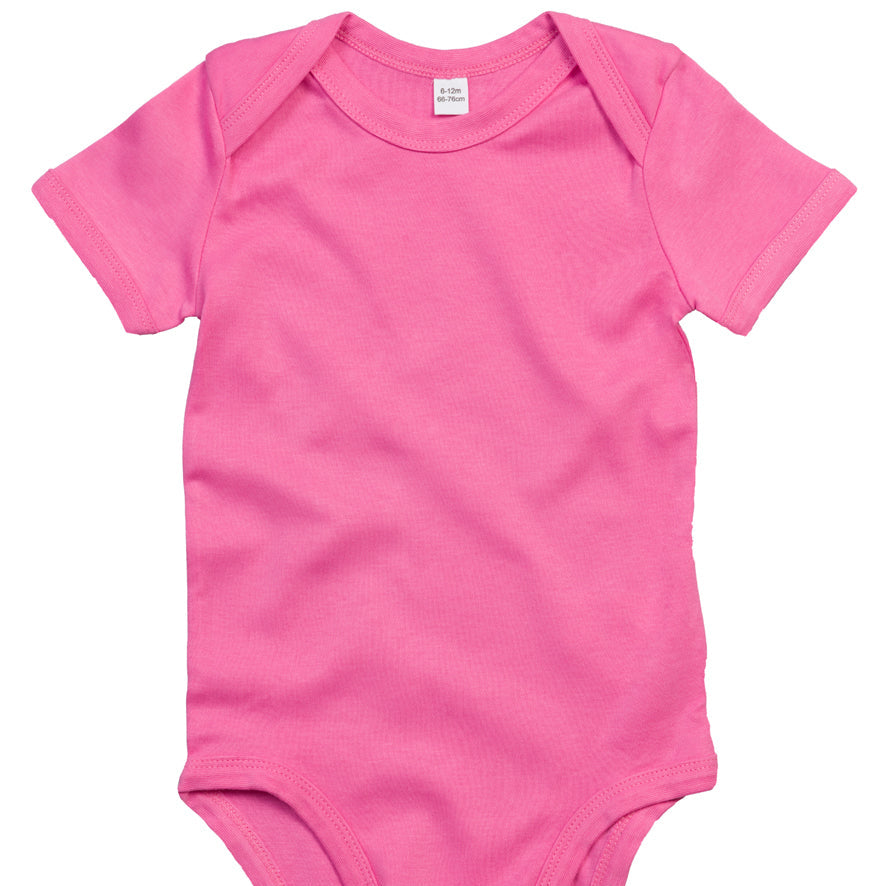 Fully Personalised Baby Pink Baby Vest UNISEX - Perham Prints