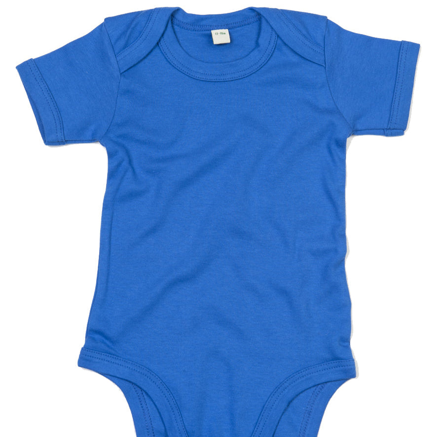 Fully Personalised Royal Blue UNISEX Baby Vest - Perham Prints