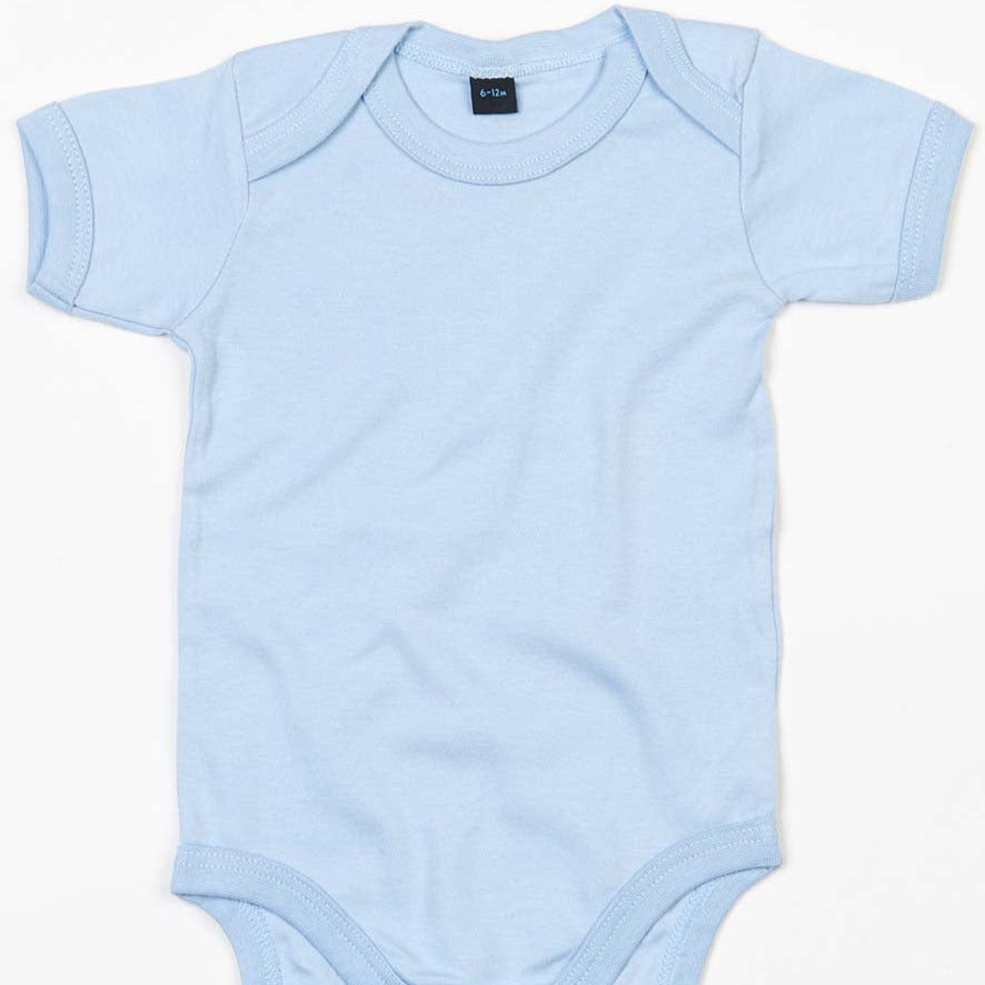 Fully Personalised Light Blue UNISEX Baby Blue Baby Vest - Perham Prints