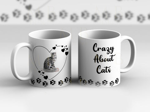 Personalised Bengal Cat Crazy About Cats Cup Mug