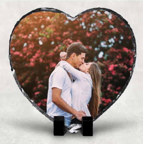 Personalised Photo Picture Of Your Choice Slate - Heart